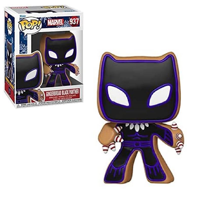 Коллекционная Фигурка Funko POP! Bobble Marvel Holiday Gingerbread Black Panther 50662