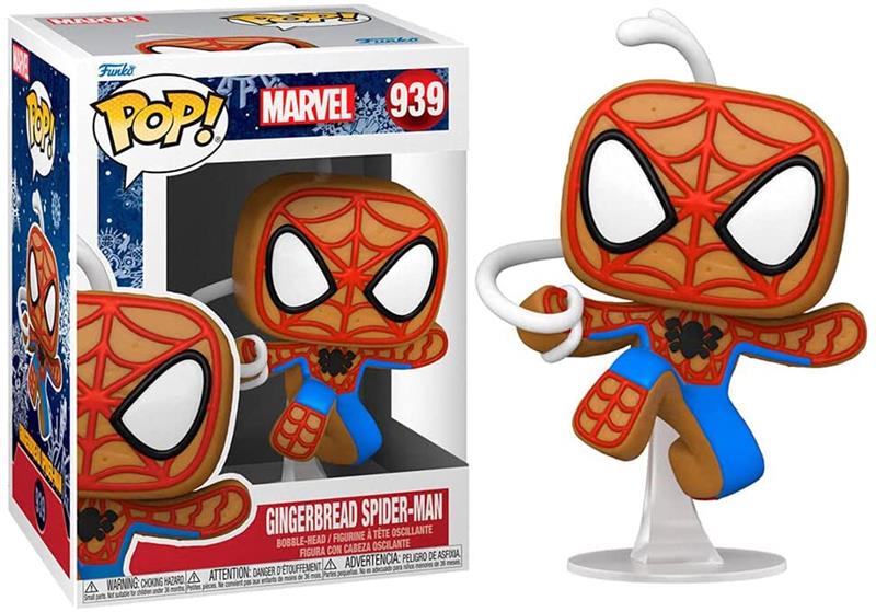 Коллекционная Фигурка Funko POP! Bobble Marvel Holiday Gingerbread Spider-Man 50664