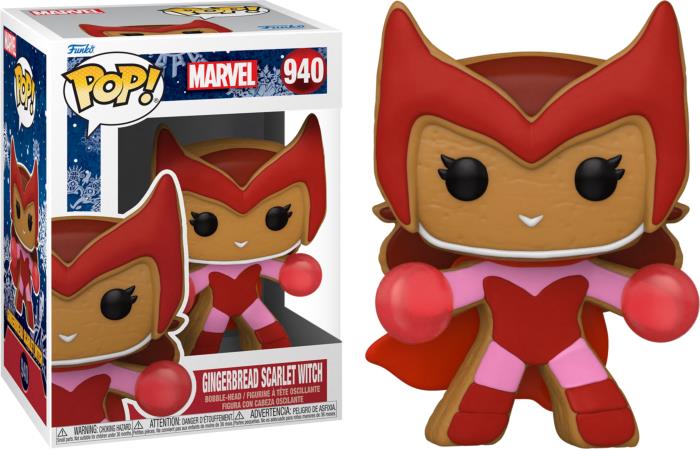 Коллекционная Фигурка Funko POP! Bobble Marvel Holiday Gingerbread Scarlet Witch 57129