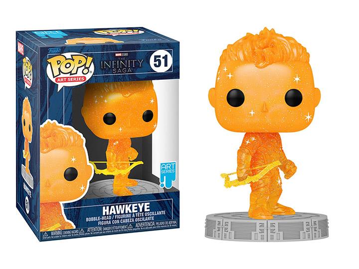 Коллекционная Фигурка Funko POP! Art Series Bobble Marvel Infinity Saga Hawkeye Orange w/Case 57615