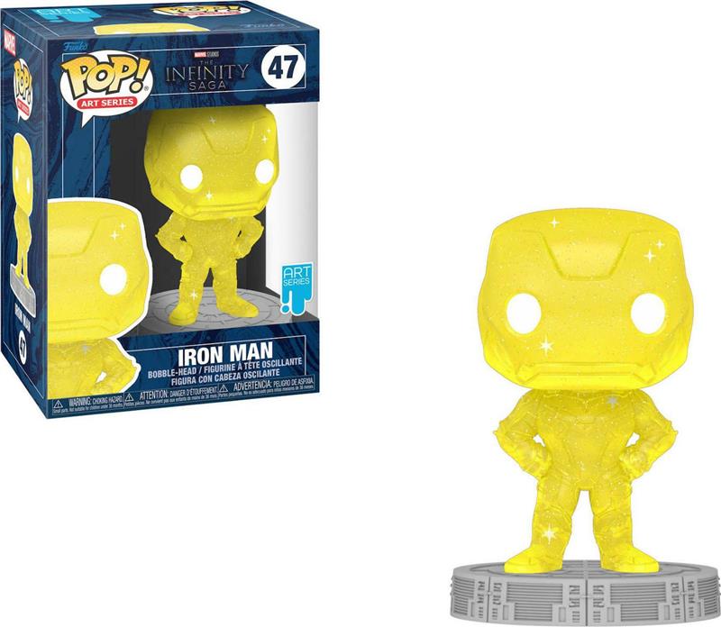 Коллекционная Фигурка Funko POP! Art Series Bobble Marvel Infinity Saga Iron Man Yellow w/Case 57617