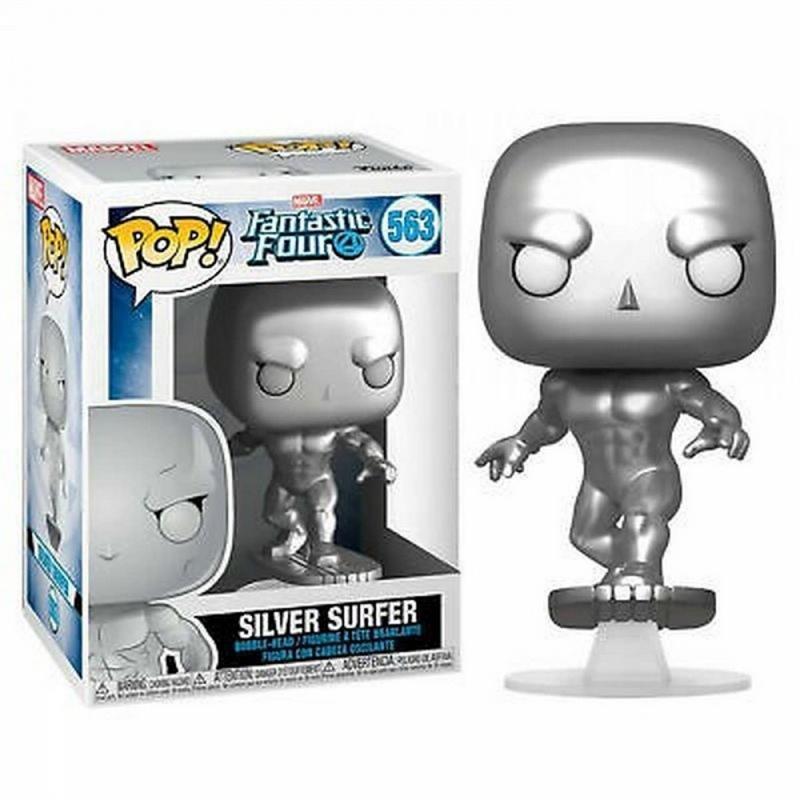 Коллекционная фигурка Funko POP! Bobble Marvel Fantastic Four Silver Surfer (MT) 44992