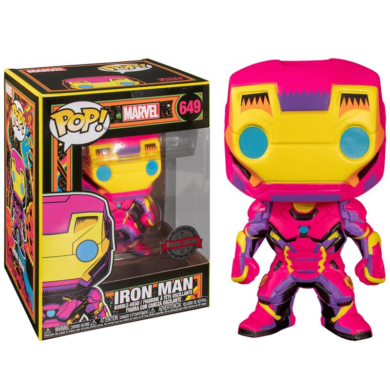 Коллекционная фигурка Funko POP! Marvel: Black Light: Iron Man