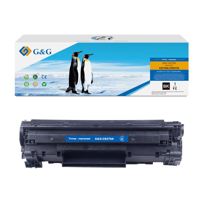 Картридж G&G до HP LJ P1566/1606DN/M1536dnf- G&G-728/G&G-726 Black (2100 стор)
