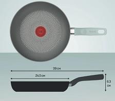 Сковорода Tefal Halo EUCALYPTUS, 24см, алюміній, бакеліт, сірий