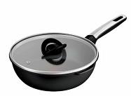 Мультисковорода Tefal Excellence Fusion, з кришкою, 24см, алюміній, скло, нержавіюча сталь, метал, чорний