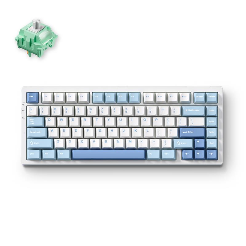 Клавіатура MCHOSE G75 Pro, Cabbage Tofu V2, USB-A/WL/BT, RGB, синій