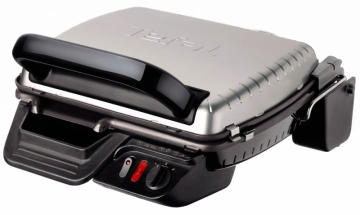 Гриль Tefal прижимний Ultracompact 2000Вт, темп. режимів-3, з`ємні пластини, розкриття на 180°, метал