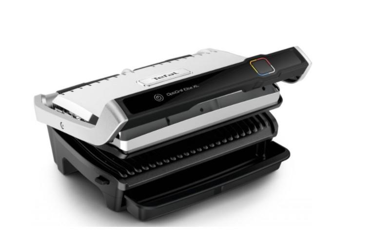 Гриль Tefal прижимний OptiGrill Elite XL 2200Вт, темп. режимів-16, з`ємні пластини, метал