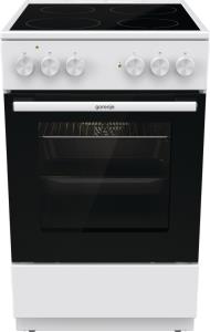 Плита Gorenje електрична склокерамічна, 62л, конвекція, 50x60см, білий