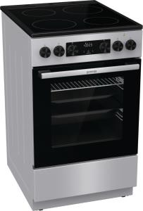 Плита Gorenje електрична склокерамічна, 70л, 50x60см, дисплей, програматор, сірий