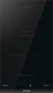 Варильна поверхня Gorenje індукційна, 30см, Доміно, PowerBoost, TouchControl, поєднання конфорок, чорний