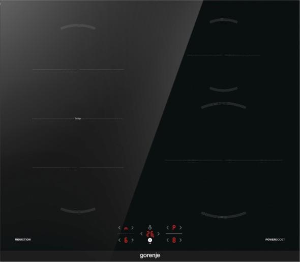 Варильна поверхня Gorenje індукційна, 60см, Bridge, TouchControl, чорний