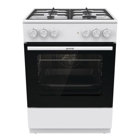 Плита Gorenje комбінована, 71л, 60x60см, чавун, білий