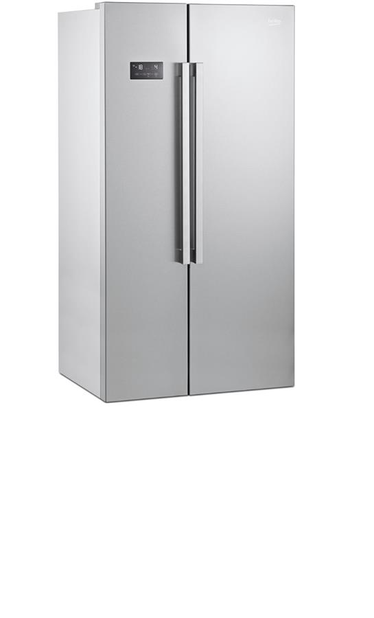 Холод.SBS BEKO GN163120X, 182х72х91см, 2 дв., Холод.отд. - 368л, Мороз. отд. - 176л, A+, NF, Нерж