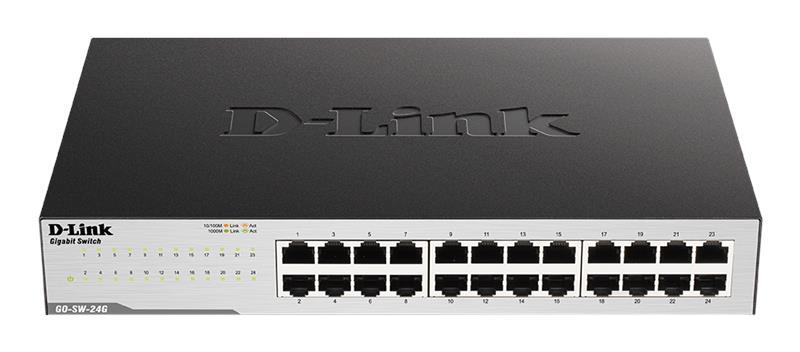 Комутатор D-Link GO-SW-24G 24xGE, Desktop, Некерований