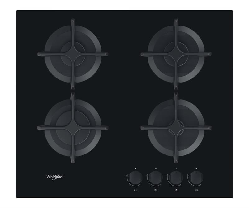 Варочная поверхность газовая Whirlpool GOB616/NB 4-конф/чугун/упр.фронт/механическая/Италия/черный