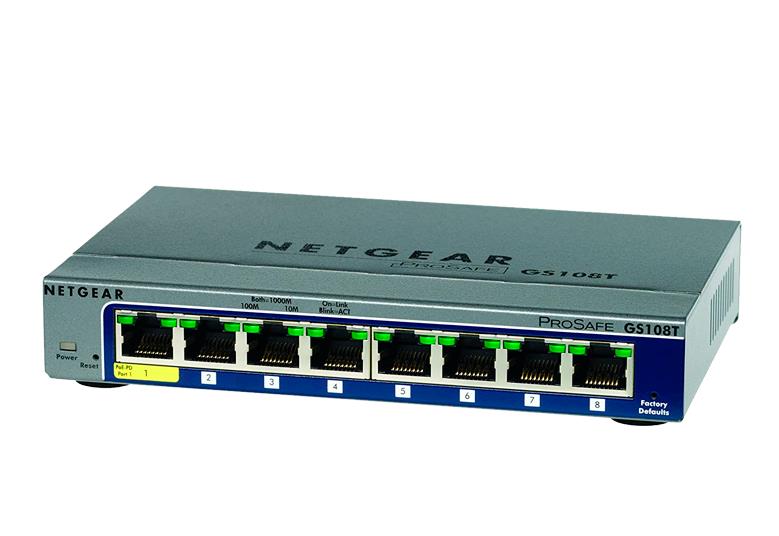 Комутатор NETGEAR GS108T 8xGE, Керований L2