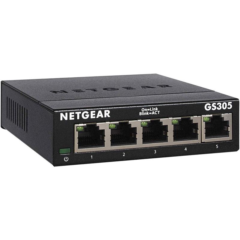Комутатор NETGEAR GS305 5xGE, Некерований