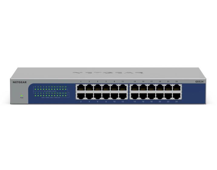 Комутатор NETGEAR GS524 24xGE, Некерований