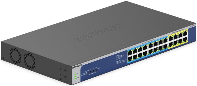Комутатор NETGEAR GS524UP 24xGE PoE, 480Вт, Некерований