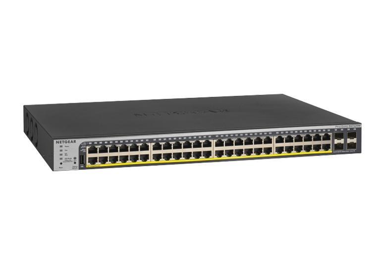 Комутатор NETGEAR GS752TPP 48xGE PoE, 4xSFP, 760Вт, Керований L2