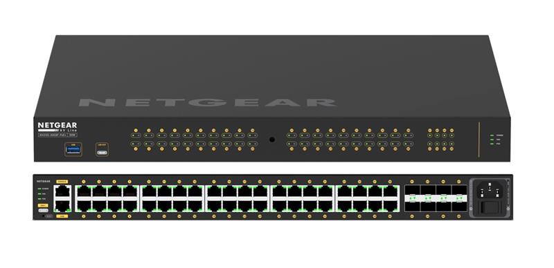 Комутатор NETGEAR M4250-40G8F-PoE+ (GSM4248P) 40x1GE PoE+(480W), 8xSFP, AV Line керований L2