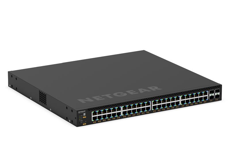 Комутатор NETGEAR M4350-48G4XF (GSM4352), 48x1G PoE+, 236Вт (можливо збільшити до 1440Вт), 4xSFP+, керований L3 з можливістю стекування