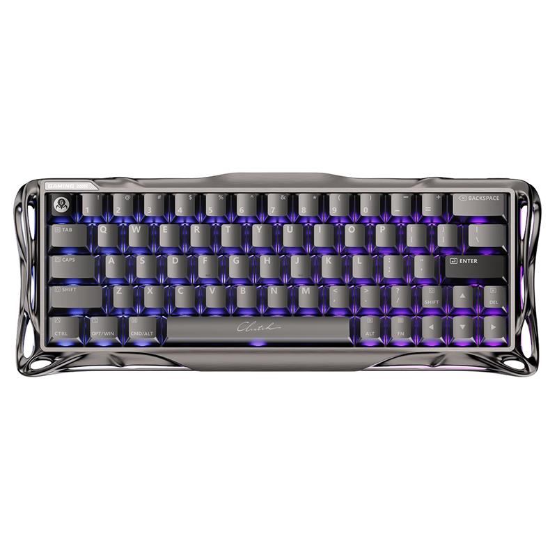 Клавіатура магнітна GravaStar Mercury V60 Pro 60keys, GravaStar Blackcore, USB-A, 8k,RGB, GunMetal