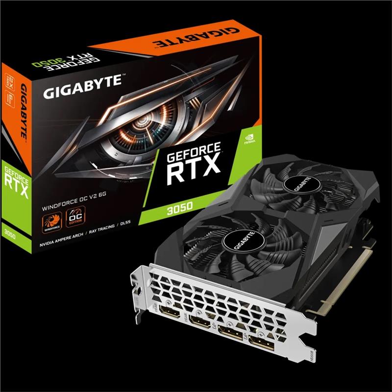 Відеокарта GIGABYTE GeForce RTX 3050 6GB GDDR6 WINDFORCE OC