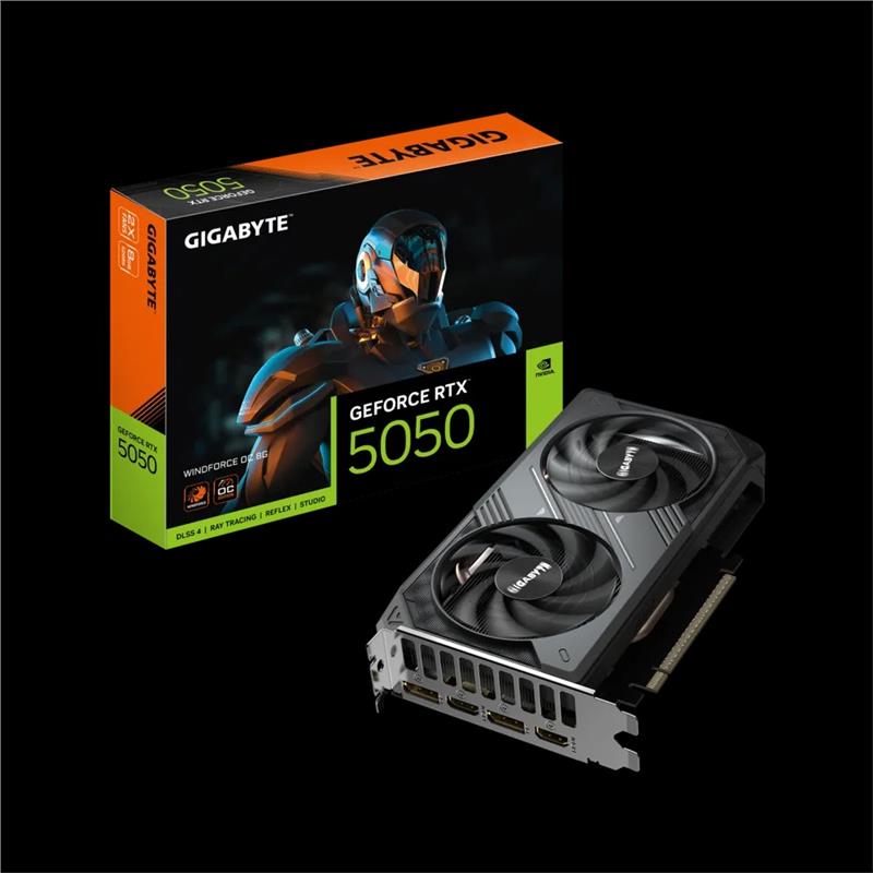 Відеокарта GIGABYTE GeForce RTX 5050 8GB GDDR6 WINDFORCE 2 OC