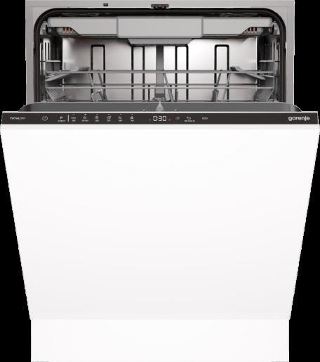 Посудомийна машина Gorenje вбудовувана, 16компл., D, 60см, AquaStop, автоматичне відчинення, сенсорн.упр, 3и кошики, білий