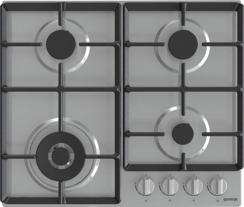 Варильна поверхня Gorenje газова, 60см, чавун, нерж