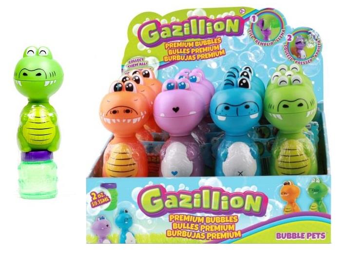 Мильні бульбашки Gazillion Діно, 59мл, зелений