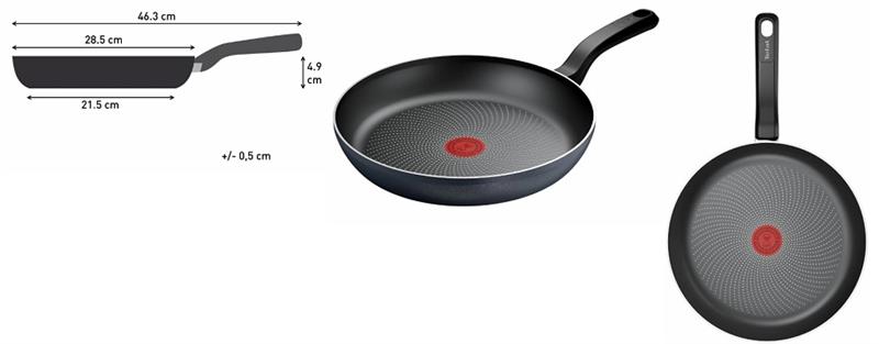 Сковорода Tefal So' Light, 28см, алюміній, бакеліт, чорний