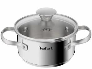 Каструля Tefal Minis, з кришкою,1.5 л, нержавіюча сталь, скло