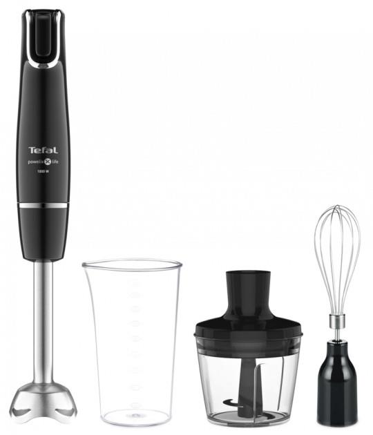 Блендер Tefal заглибний Infiny Force , 1000Вт, 3в1, чаша-800мл, чопер-500мл, турборежим, чорний