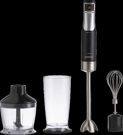 Блендер Gorenje заглибний 1500Вт, 4в1, чаша-800мл, подрібнювач, чорний