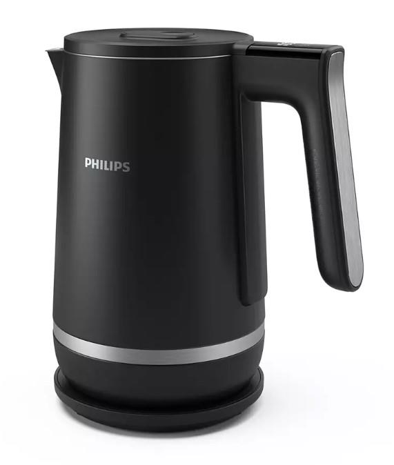 Електрочайник Philips Series 7000, Strix, з подвійними стінками, 6 темп.реж, чорний