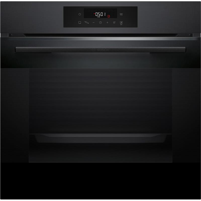 Духова шафа Bosch електрична, 76л, A, дисплей, конвекція, телескопічні направляючі (2 рівні), чорний