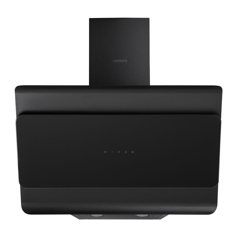 Витяжка ARDESTO похила HL-F1300BLG, 60см, 900м3ч, скло, 2х1Вт LED, сенсор, чорний