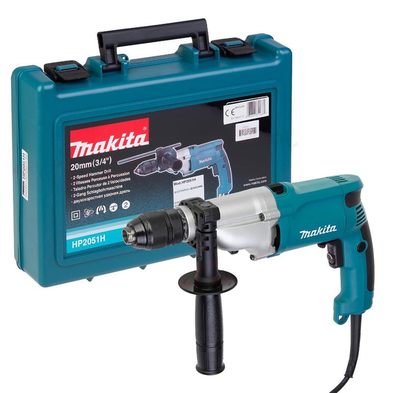 Дриль ударний Makita HP2051H 720Вт ШЗП 13мм 0-1200·2900об/хв 2.5кг
