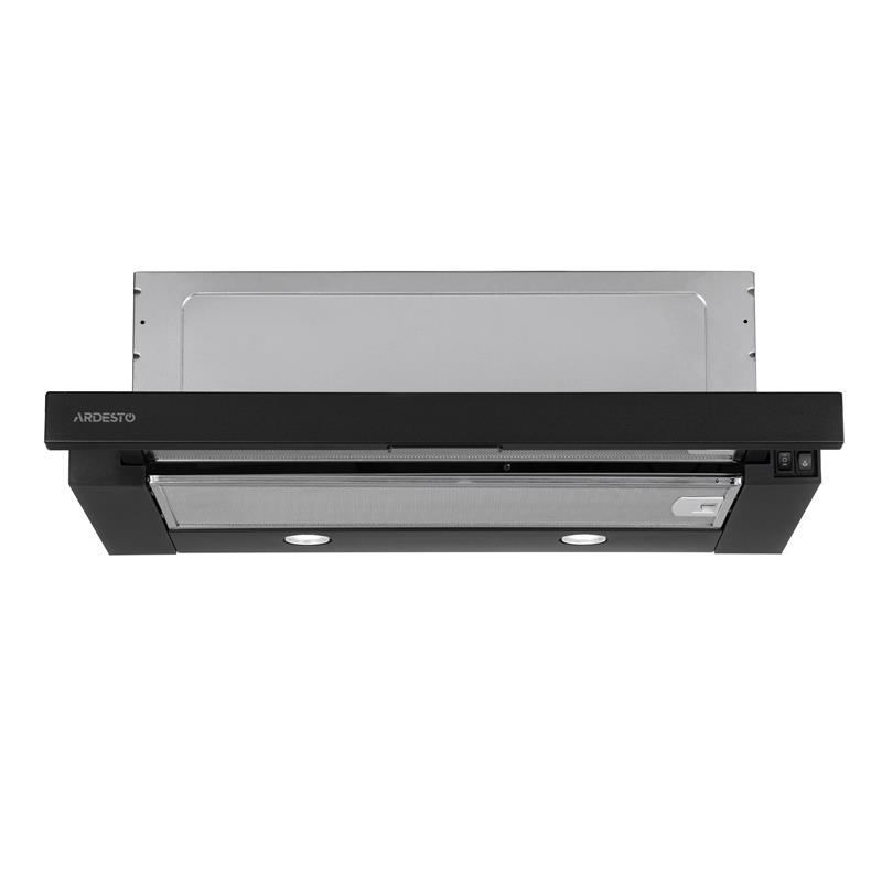 Витяжка ARDESTO телескопічна HT-F900MBL, 60см, 700м3ч, метал, 2х1Вт LED, кнопкове, чорний
