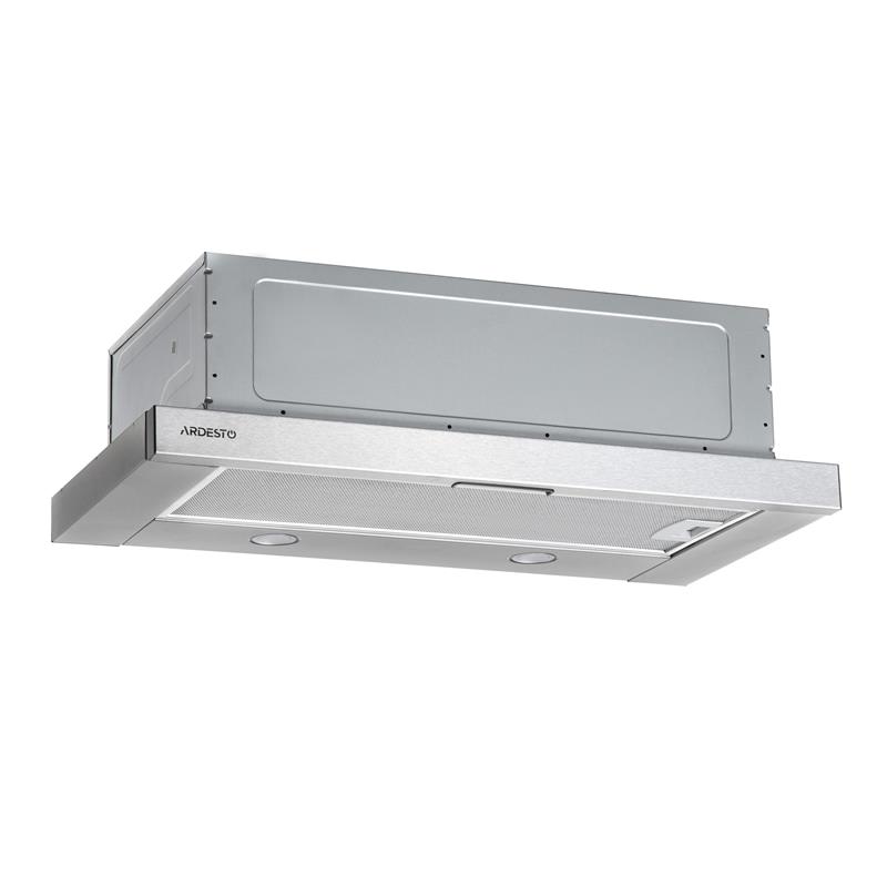 Витяжка ARDESTO телескопічна HT-F900MINX, 60см, 700м3ч, метал, 2х1Вт LED, кнопкове, нерж