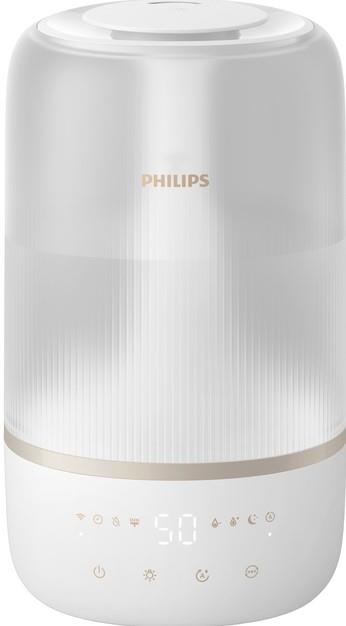 Зволожувач повітря Philips традиційне зволоження Series 1001, 41м2, 3л, 275мл/г, електр. кер-ння, режим сну, нічник, білий