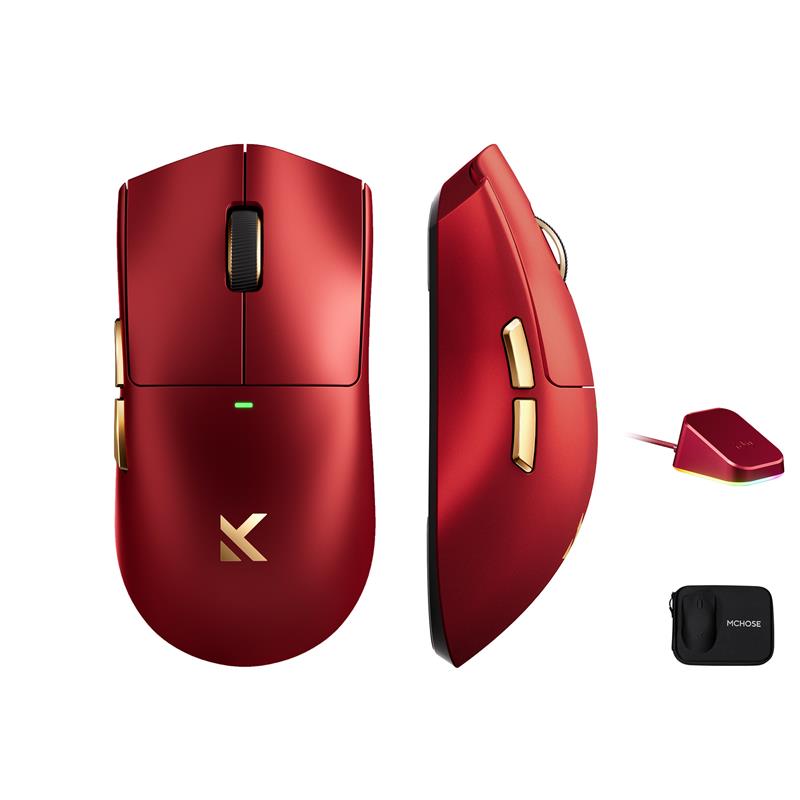 Миша MCHOSE K7 Ultra, USB-A/WL/BT, 8k, Iron Red