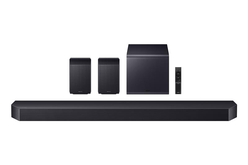 Саундбар Samsung HW-Q990H 756Вт, 11.1.4, BT, HDMI-eARC, Wi-Fi, саб, Dolby Atmos, чорний