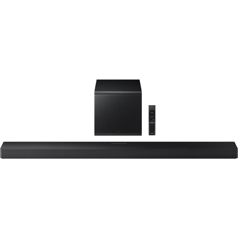 Саундбар Samsung HW-QS700F 345Вт, 3.1.2, BT, HDMI-eARC, Wi-Fi, саб, Dolby Atmos, чорний