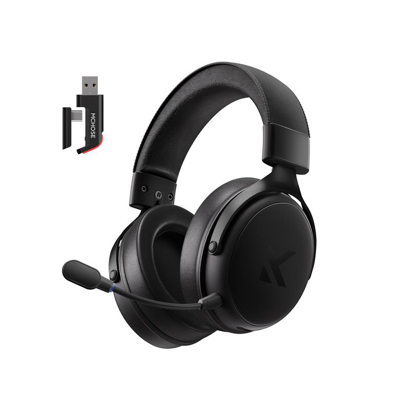 Гарнітура MCHOSE V9 Pro, USB-A/WL/BT, Steel Black
