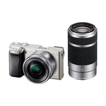 Цифр. фотокамера Sony Alpha 6000 + объектив 16-50 + 55-210mm kit Silver